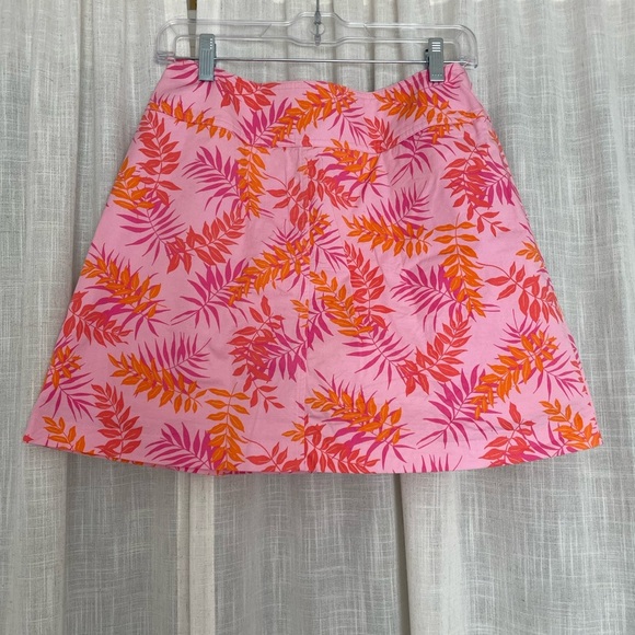 St. John’s Bay Pink Floral Leaf Skort Size 6/S - Picture 7 of 7